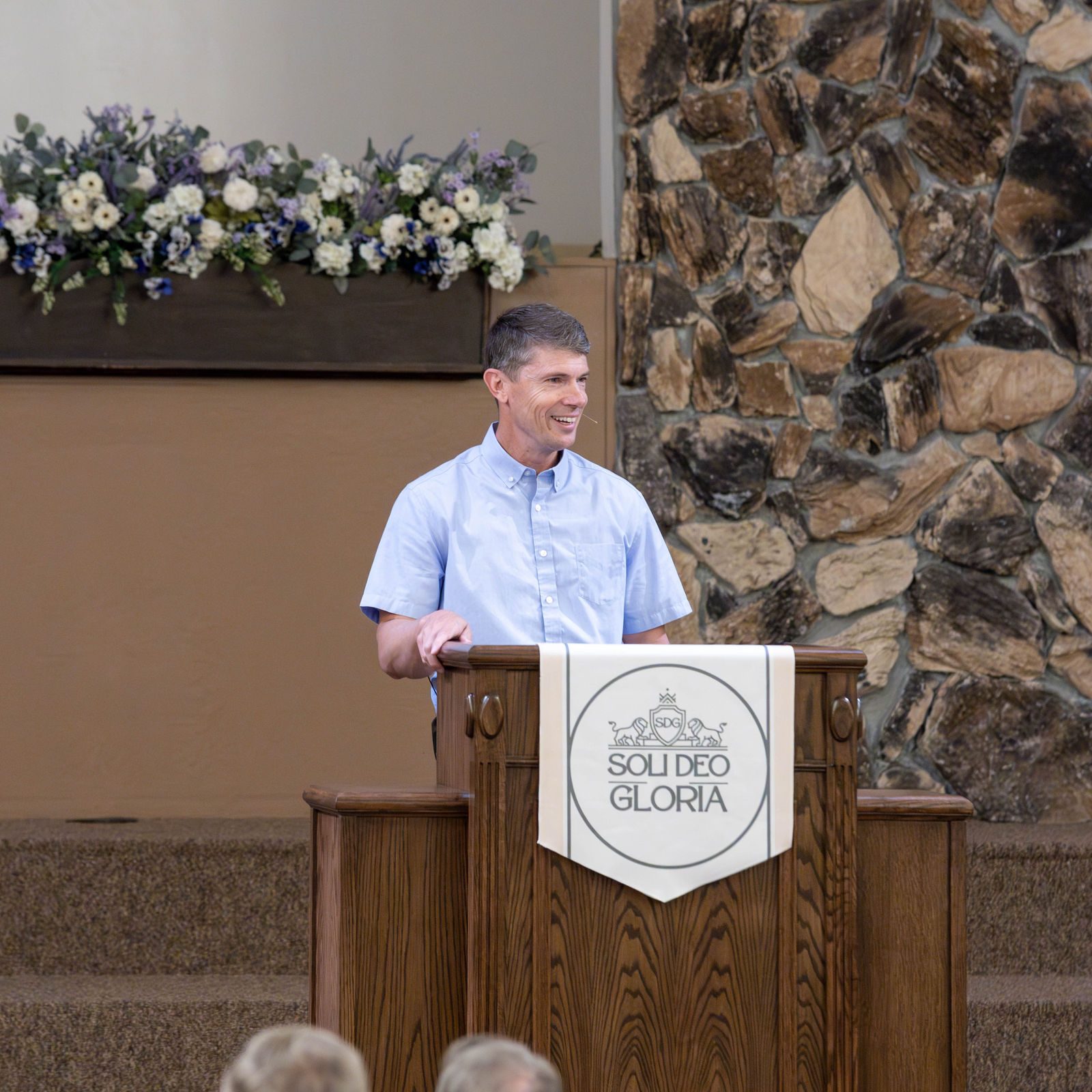 Pastor preaching at Parkside Bible Fellowship